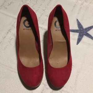 Guess red heels